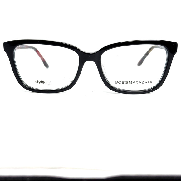 BCBGMAXAZRIA Sylvie Black Tortoise 55-16-145 Flex Hinge H16728